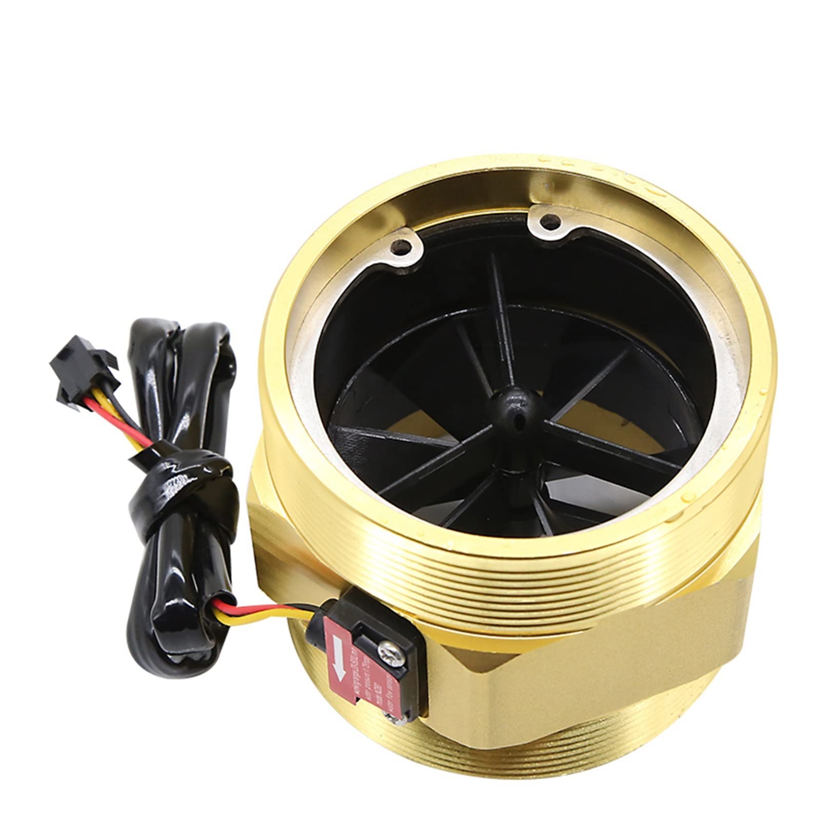 1Pcs 3 in Brass Water Flow Sensor - Hall Effect Flowmeter with Digital Output for Liquid Control | Perfect for Home Automation, Irrigation Systems & Industrial Applications