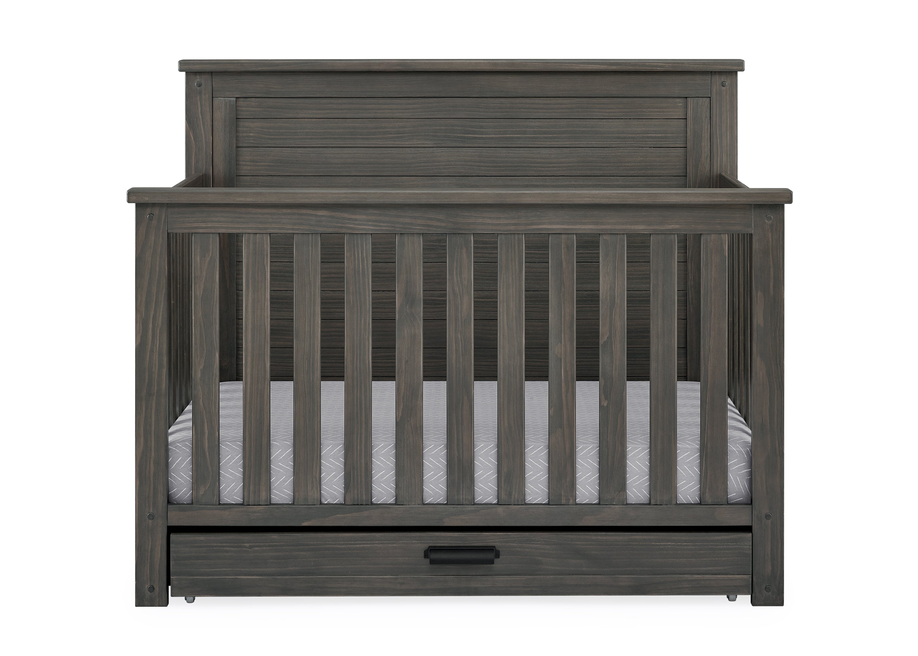 Caden 6-in-1 Convertible Baby Crib with Trundle Drawer - Nursery Furniture for Newborn to Toddler - Perfect for Small Spaces & Guest Rooms