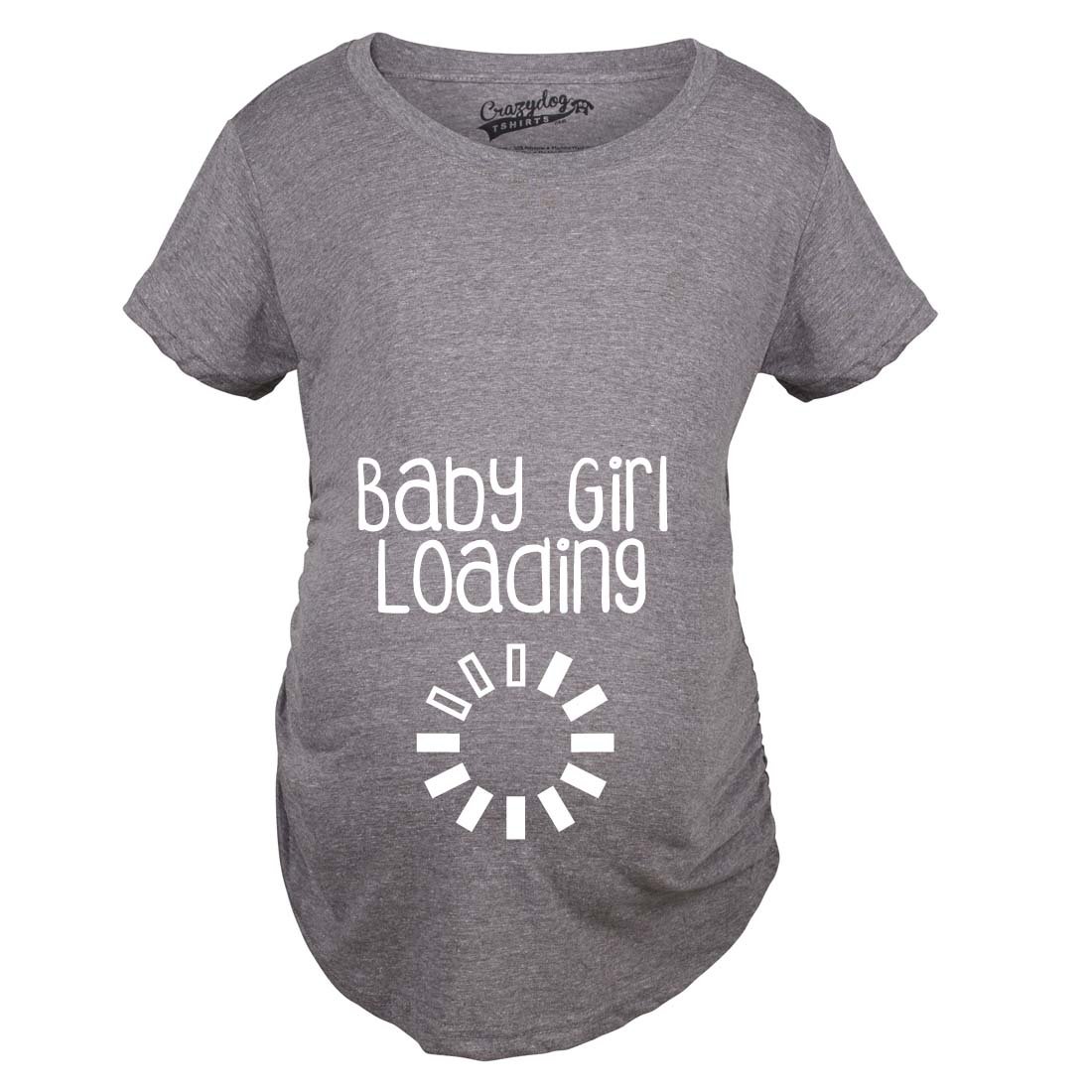 Funny Pregnancy Announcement T-Shirt for Maternity - Cute Baby Girl Loading Graphic Tee for Expecting Moms | Perfect for Gender Reveal Parties & Maternity Photos