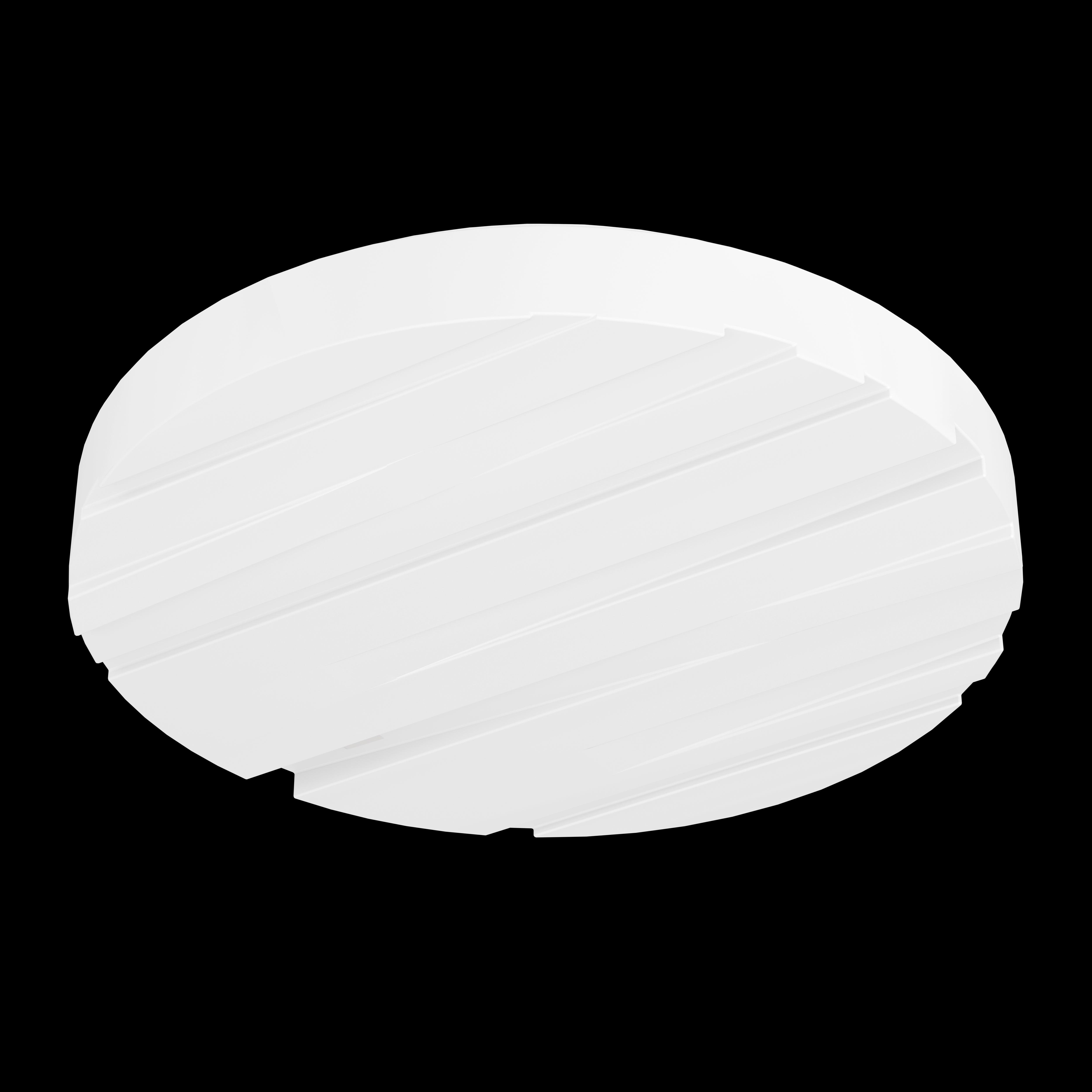 Eglo Ferentino 15 Inch LED Round White Ceiling Flush Mount Light - Modern & Energy Efficient for Bedroom, Kitchen, Living Room