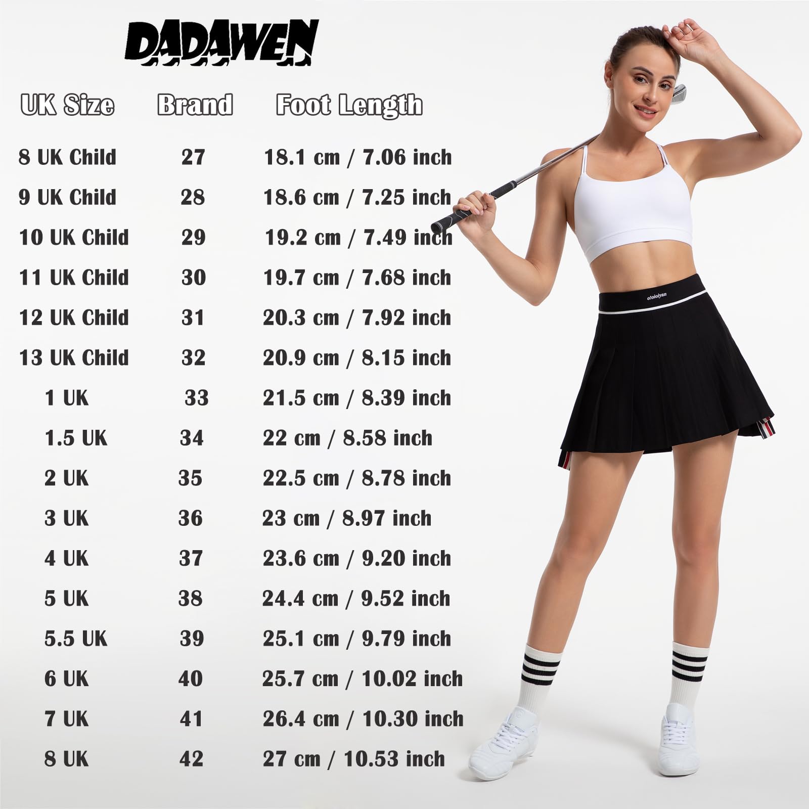Best Cheerleading Shoes for Girls - DADAWEN Athletic Dance Sneakers for Training & Performance | Lightweight & Supportive for Cheer, Dance, Gymnastics