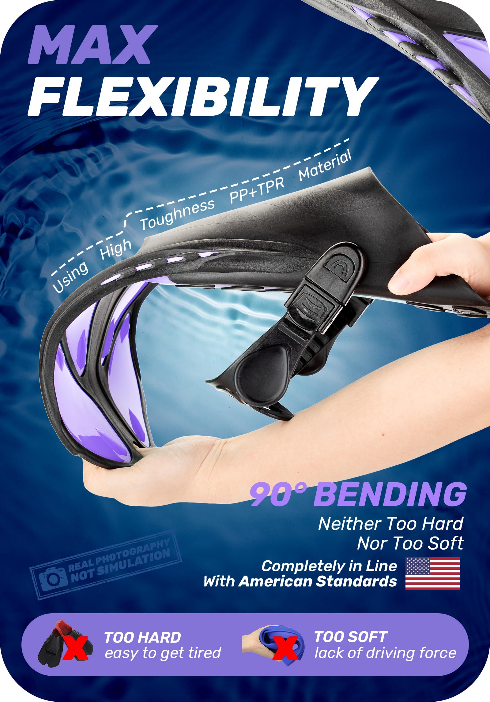 **CAPAS Snorkel Fins - Adjustable Travel Size Swim Fins for Adults, Men, Women & Kids - Open Heel Swimming Flippers for Snorkeling, Diving & Beach Fun**    *(Perfect for Tropical Vacations, Pool Parties & Underwater Adventures!)*