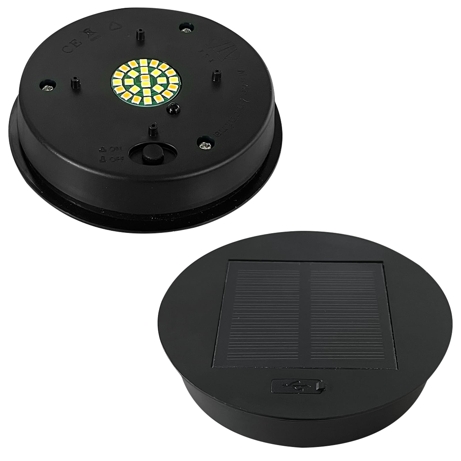 TOOTOO STAR Replacement Solar Light Parts - Outdoor Floor Lamp Top Solar Panel for Garden, Patio, and Pathway Lighting | Durable & Weatherproof Solar Panel Accessory