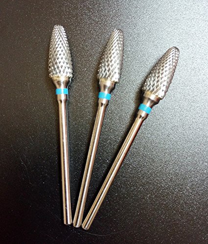 10-Piece Carbide Electric Nail Drill Bits Set for Professional Manicure & Pedicure - Compatible with Nail Art Drill Machines - Durable Nail Files 602001Blue - Perfect for Salon, Home Use & Nail Art Enthusiasts