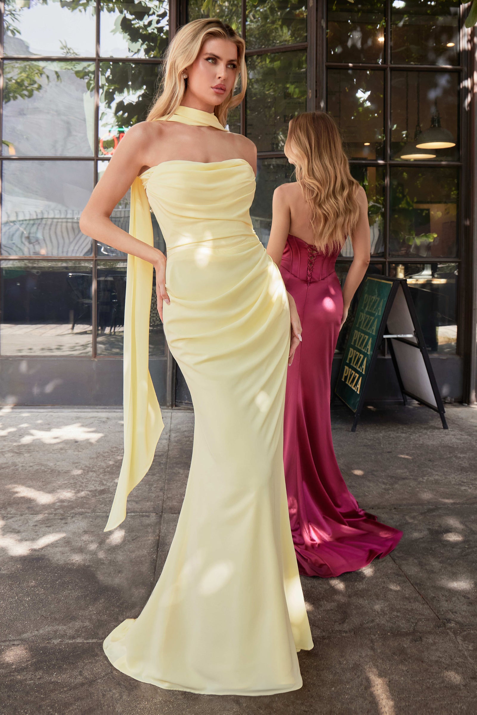 Elegant Caitlin Gown - Versatile Tie Chiffon Dress for Women | Perfect for Weddings, Parties & Special Occasions