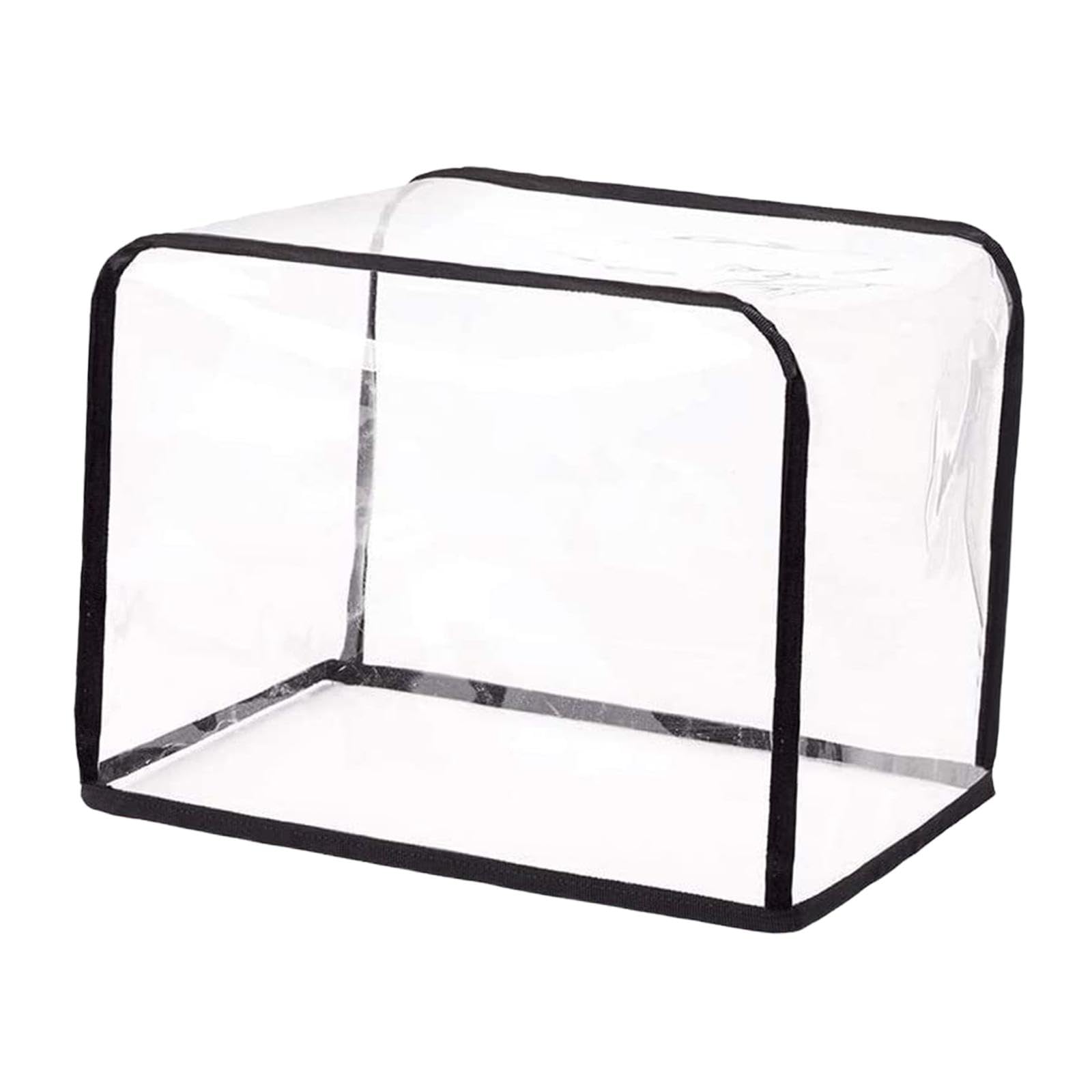 Waterproof Transparent Toaster Cover & Bread Machine Dust Protector - Foldable, Easy to Clean Small Appliance Cover for Kitchen, Air Fryer, Blender - Perfect for Home, Dorm & Office Use