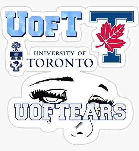 University of Toronto Stickers Pack of 3 - Waterproof Decals for Laptop, Car, Truck, Wall & Phone - Perfect for School Spirit, Alumni Pride & Campus Decor