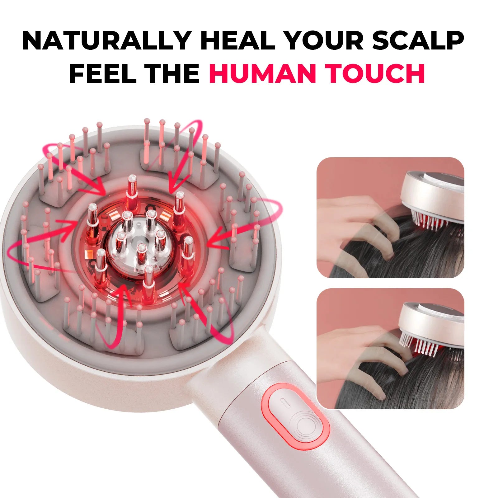 TYMO Trithera Hair Straightener Brush - 3-in-1 Flat Iron, Curling & Styling Tool for Smooth & Shiny Hair - Perfect for Home, Salon & Travel Use