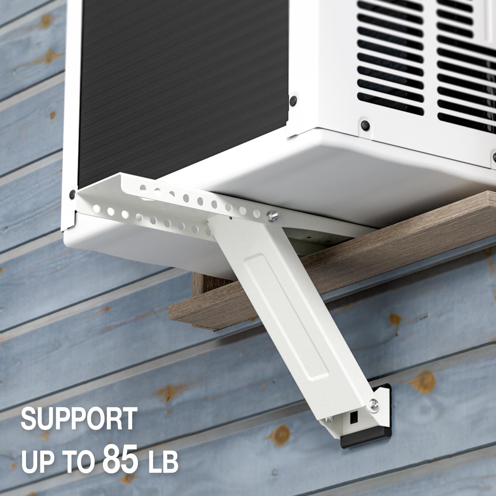 HOXHA Universal Window Air Conditioner Bracket - Heavy Duty AC Mount Support for Hung Windows (Holds Up to 85 lbs) - Perfect for Apartments, Bedrooms & Office Spaces