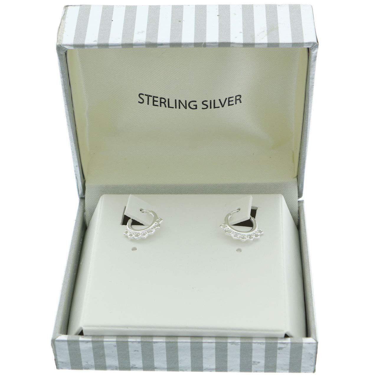 Mi Amore 925 Sterling Silver Hoop Earrings for Women - Classic Dainty Silver Hoops for Everyday Wear, Gift Giving & Special Occasions