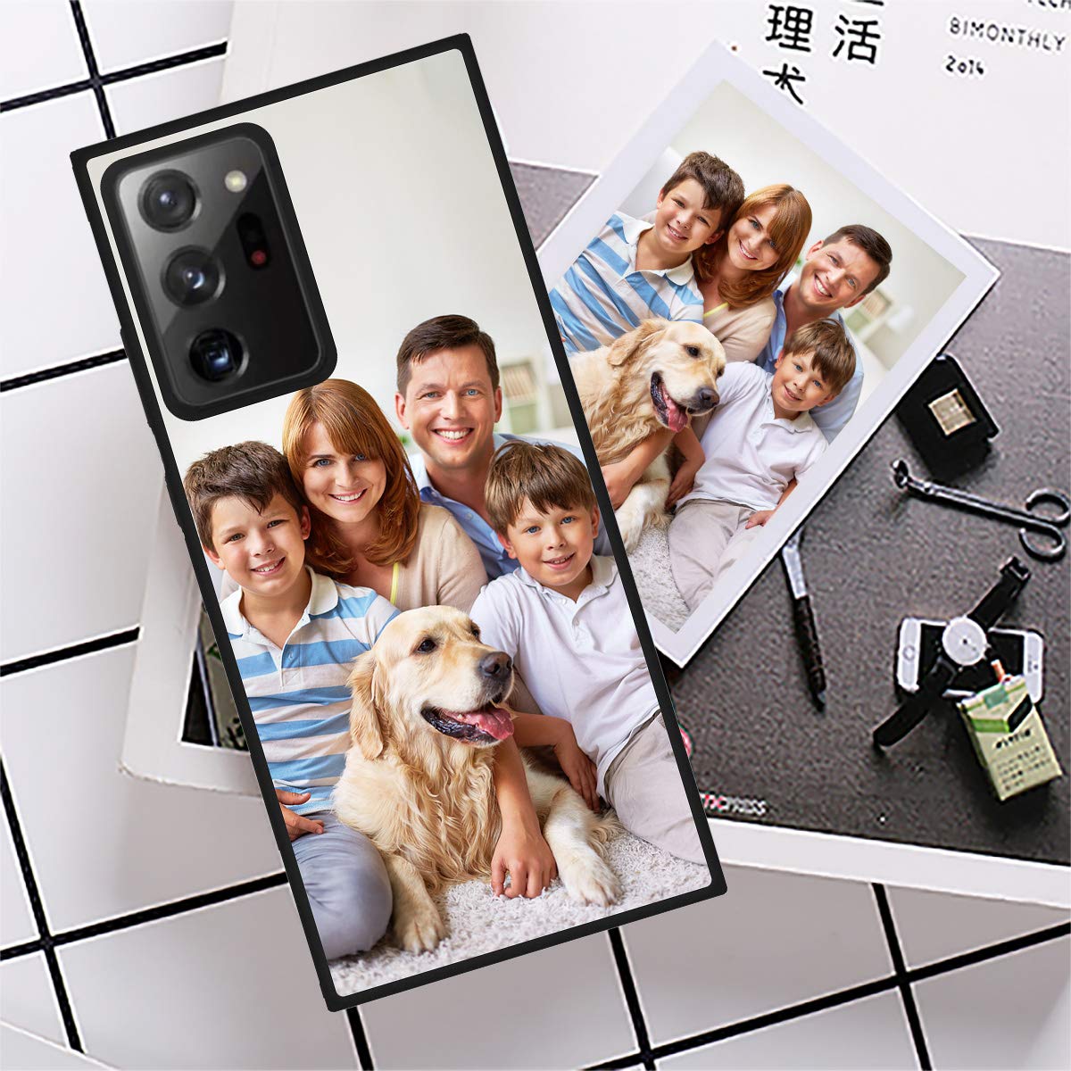 Custom Galaxy Note 20 Ultra Phone Case with Personalized Photo - Soft Matte Protective Cover | Durable Bumper Case for Everyday Use, Travel & Gift Giving