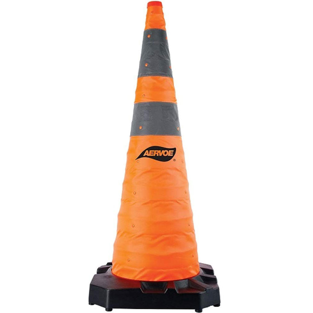 Aervoe 1187 36-Inch Heavy Duty Collapsible Safety Cone - High Visibility Traffic Cone for Road Construction, Parking, and Emergency Situations