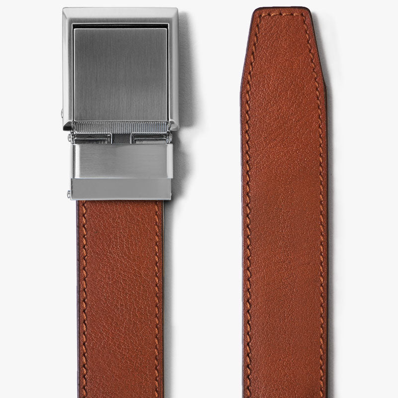 Premium Genuine Walnut Full Grain Leather Belt for Men - Durable & Stylish Casual & Formal Wear - Perfect for Office, Business, and Everyday Use