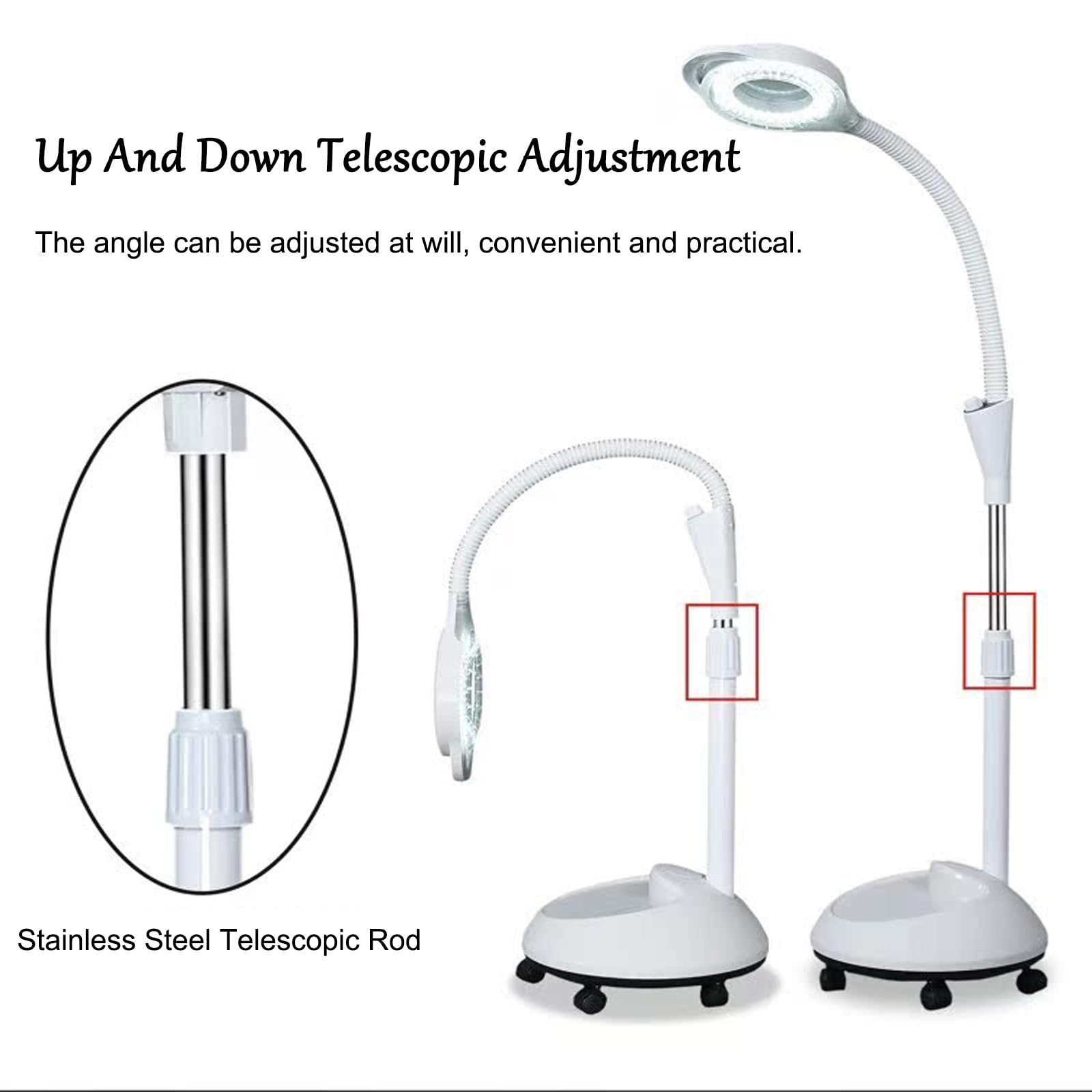 8X Magnifying LED Surgical Examination Light - Medical Gynecological & Dental Lamp for Outpatient Procedures - Perfect for Gynecological Exams, Dental Surgeries, and Clinical Diagnostics