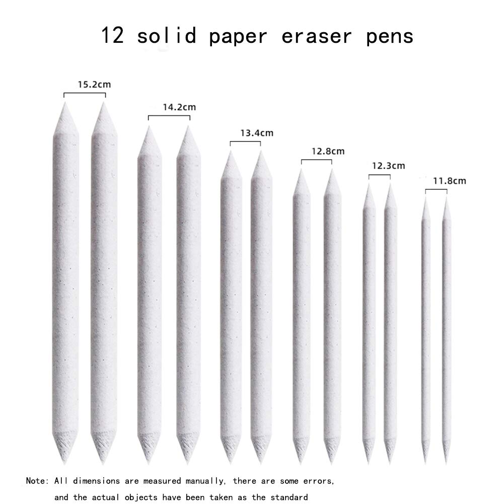 32-in-1 Blending Stumps & Tortillions Set for Artists - Sketch Sandpaper Pencils, Sharpener Pointer, Extension Tool, Kneaded Eraser, Two-Hole Sharpener & Painting Gloves - Perfect for Drawing, Sketching & Blending Techniques