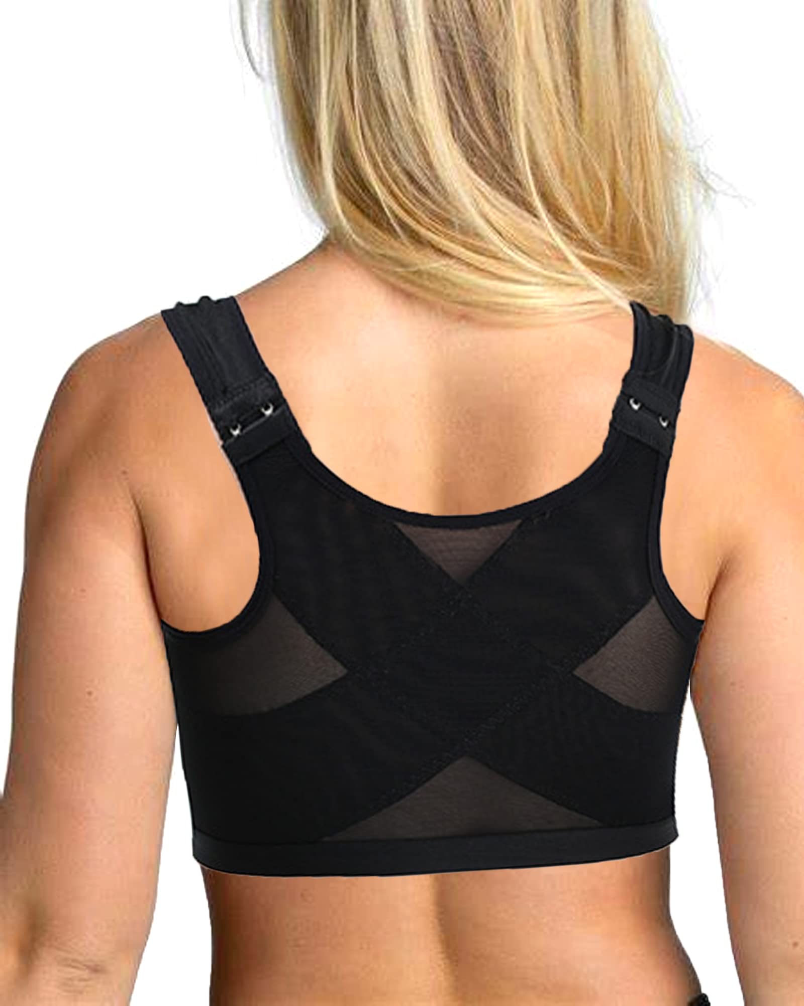 Post Surgery Front Closure Bras for Women - Comfortable Compression Bra After Breast Augmentation, Mastectomy & Lumpectomy - Ideal for Recovery, Sleeping & Light Activities
