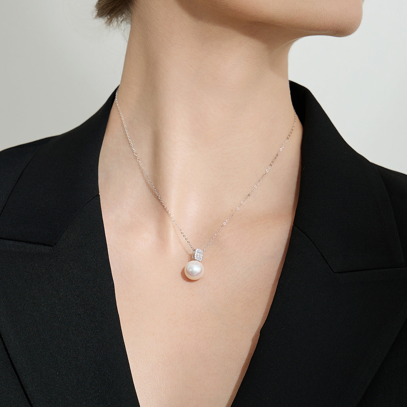 18K Solid Gold Edison Pearl Necklace for Women - Classic Elegant Jewelry Gift for Wedding, Anniversary & Special Occasions - KN00228