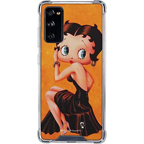 Skinit Clear Phone Case for Galaxy S20 FE - Officially Licensed Betty Boop Little Black Dress Design | Protective Slim Cover for Everyday Use & Fashion Accessory