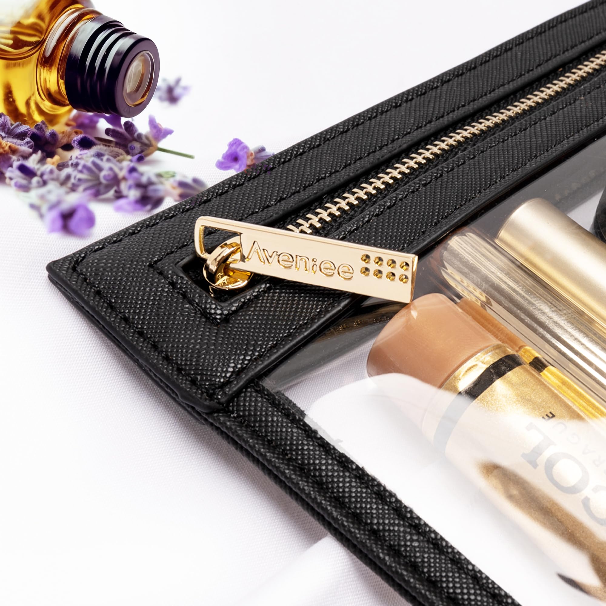 TSA Approved Clear Zipper Pouch - Waterproof Travel Makeup Bag for Women & Men | Perfect for Toiletries & Cosmetics