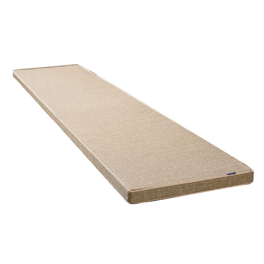 XCYYBB Thickened Elastic Bench Cushion Pad - 60×30×5cm (23×12×2in) Khaki - Soft Rectangle Seat Mat for Garden Swing, Dining Chairs & Outdoor Benches | Water-Resistant & Durable for Patio, Deck, and Backyard Comfort