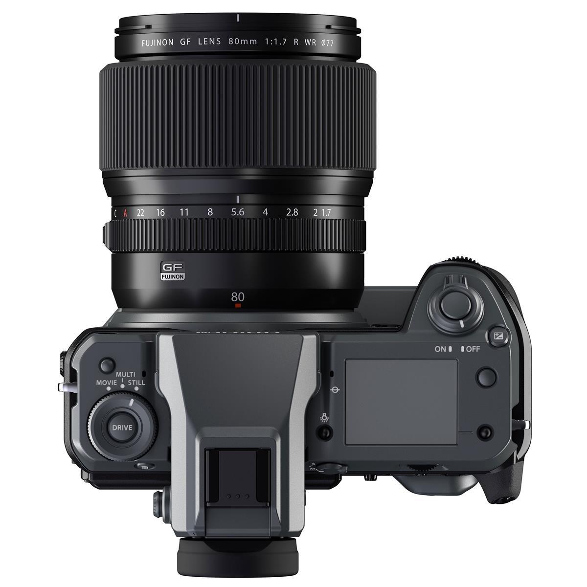 FUJIFILM GF 80mm f/1.7 R WR Lens for GFX System - Professional Medium Format Portrait & Low Light Photography - Perfect for Weddings, Studio Portraits and Night Scenes