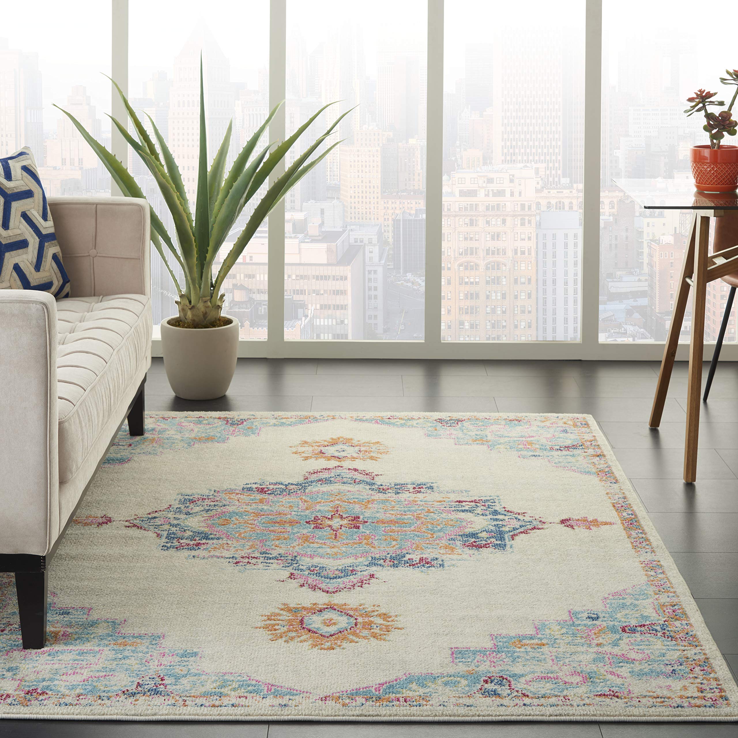 Nourison Passion Bohemian Grey/Multi 6'7