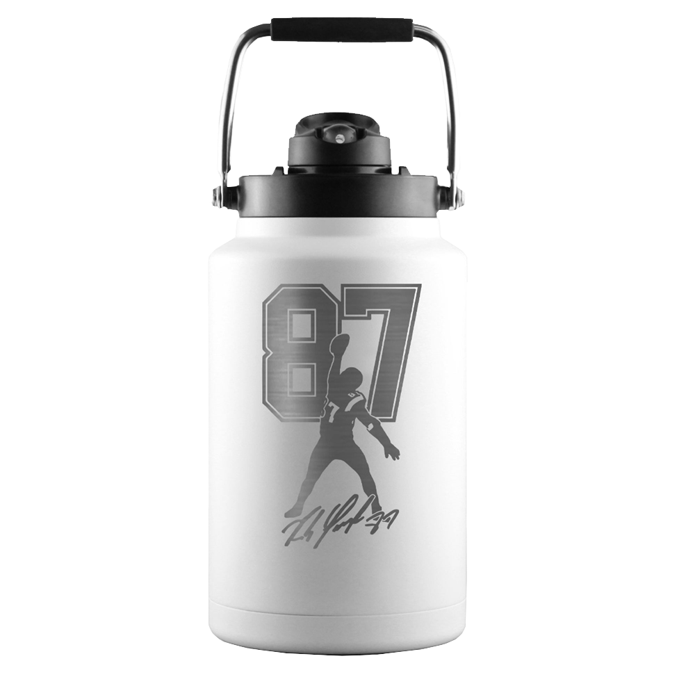 Gronk Signature Edition 1 Gallon Water Bottle - Large Insulated Sports Jug for Gym, Hiking & Outdoor Activities