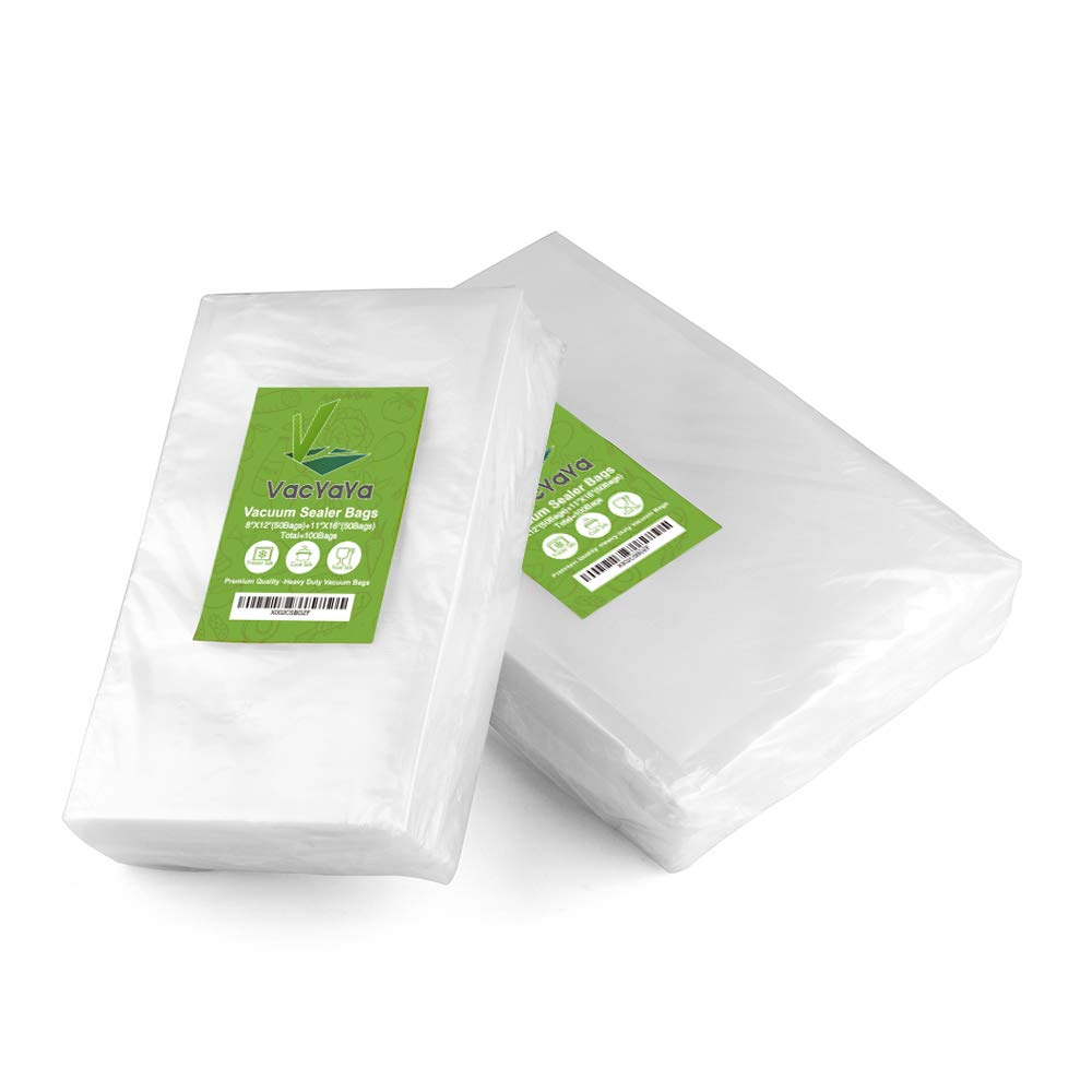 VacYaYa 100-Pack Vacuum Sealer Bags - 50 Quart (8