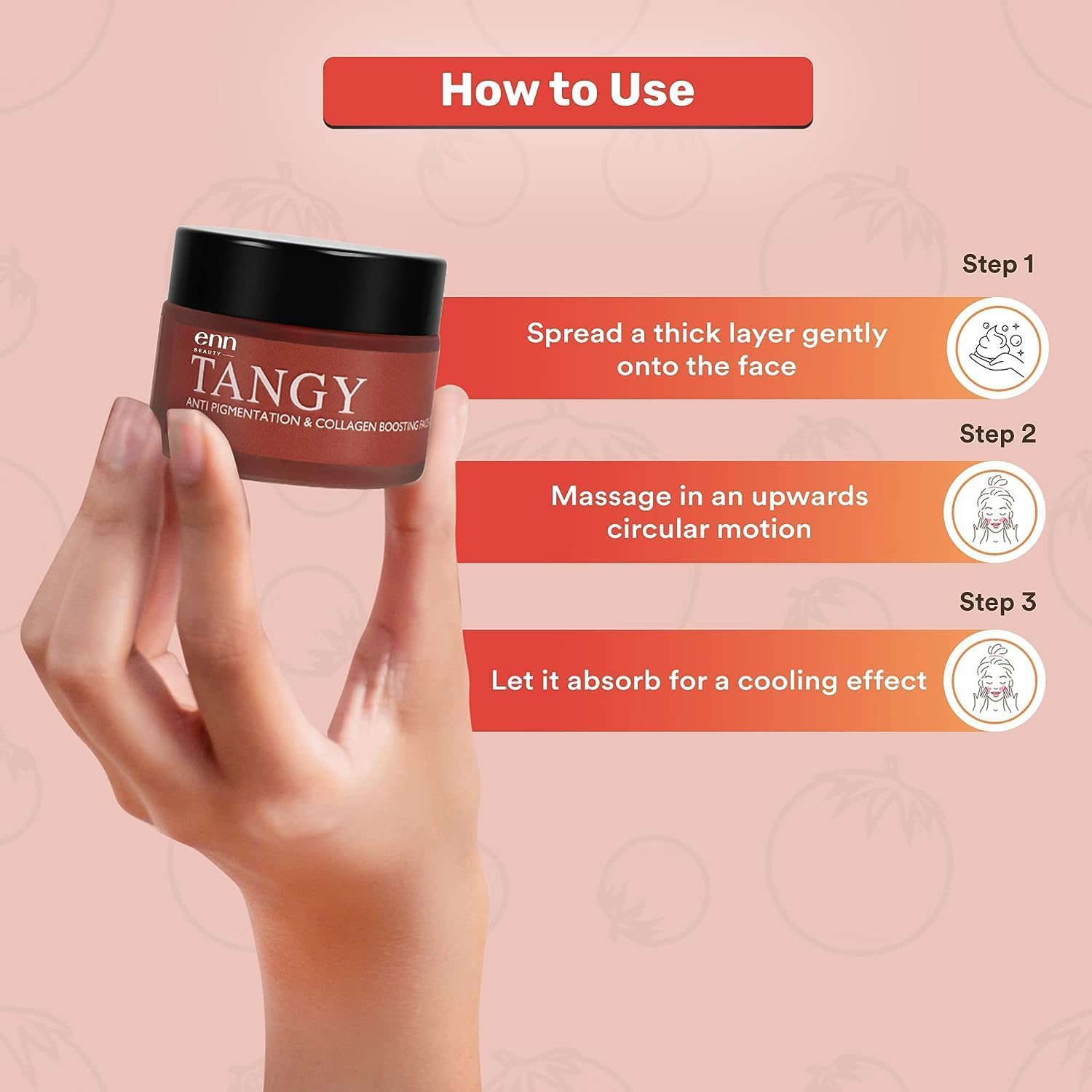 SENTA Tangy Anti-Pigmentation Collagen Boosting Face Gel - Skin Detox & Brightening with Aloe Vera, Vitamin A, Tangerine Oil & Tomato Extract - Natural Skincare for Men & Women (50g) | Perfect for Daily Glow Routine, Dark Spot Reduction & Overnight Skin Repair