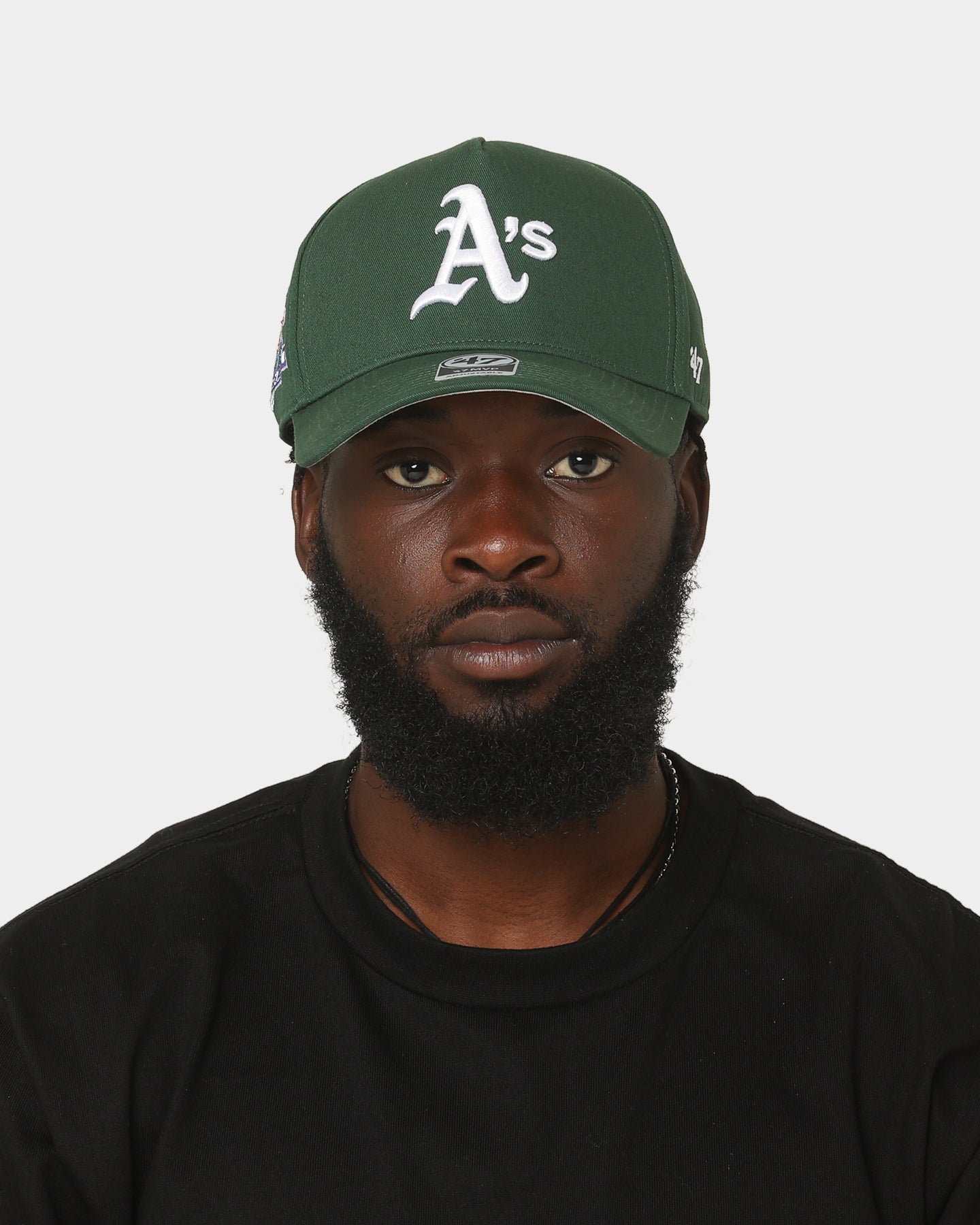 47 Brand Oakland Athletics MVP Snapback Hat - Dark Green/Red Adjustable Baseball Cap for Men & Women - Perfect for Games, Fan Gear & Streetwear Fashion