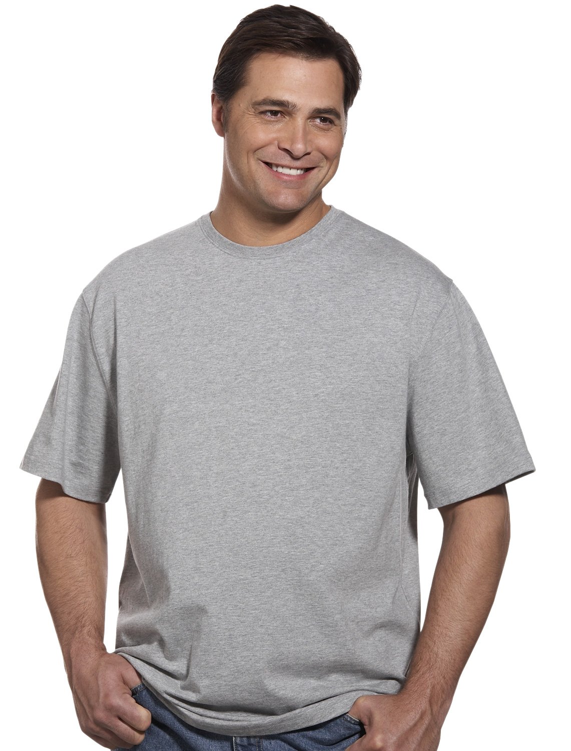 DXL Men's Big & Tall Sweat-Resistant Jersey T-Shirt - Comfortable Cotton Blend for Casual Wear & Workouts