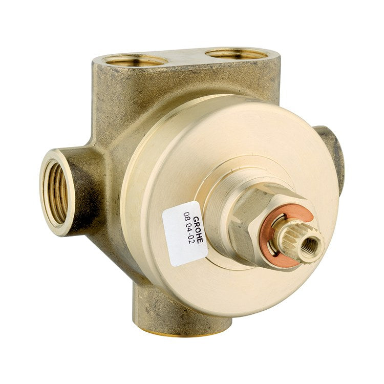 5 Port Diverter Rough In Valve - Brass Shower Valve for Multiple Shower Heads - Perfect for Bathroom Remodeling and Multi-Function Shower Systems
