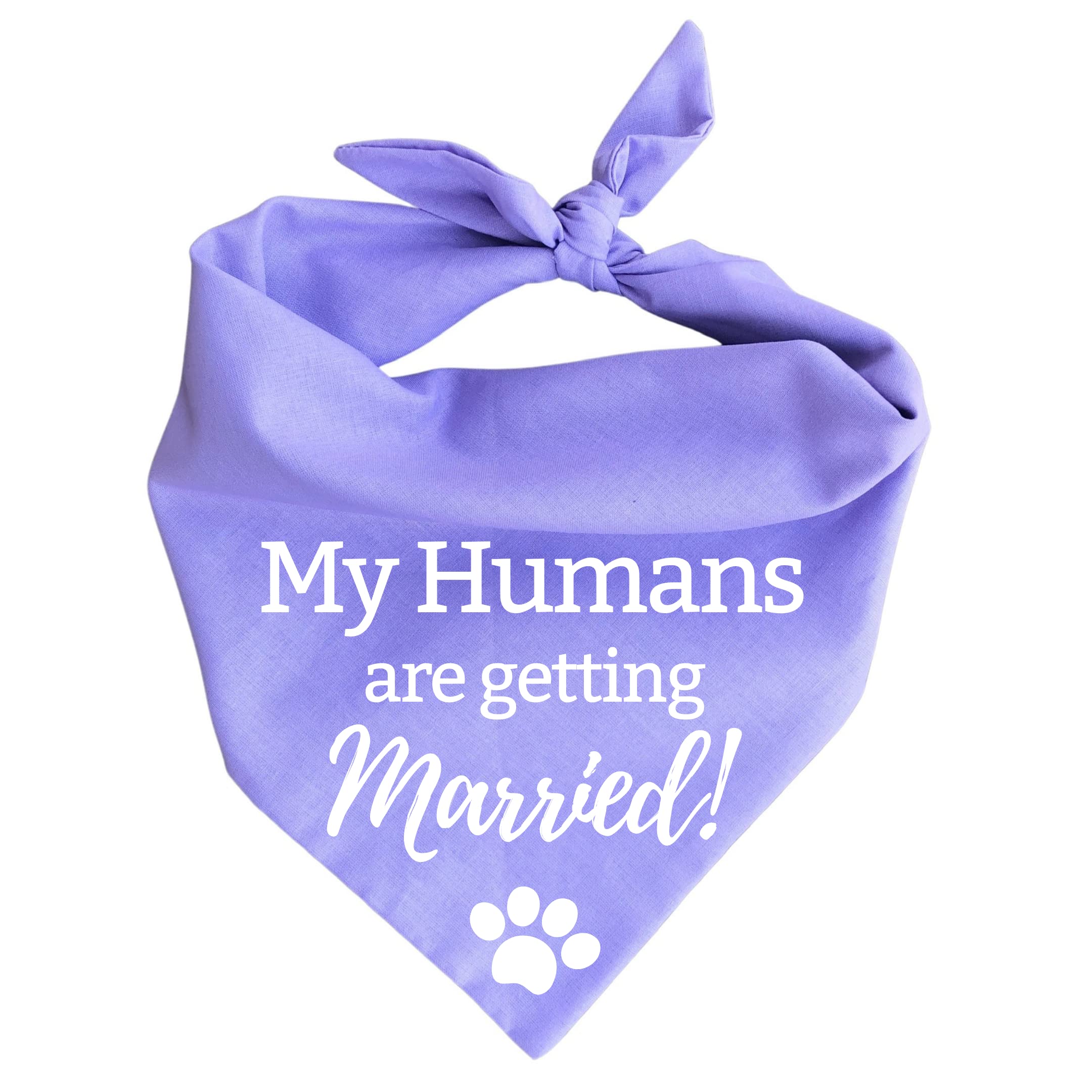 Dog Wedding Bandana - Classic Lavender Lilac Light Purple Pet Bandana for Wedding Ceremonies | Perfect for Pet Attire in Weddings, Engagement Parties & Special Occasions