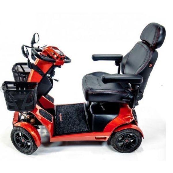 FreeRider USA FR1 4 Wheel Heavy Duty Mobility Scooter for Adults - 500 lbs Weight Capacity - Electric Powered Wheelchair for Indoor & Outdoor Use - Ideal for Shopping, Travel, and Daily Mobility Assistance