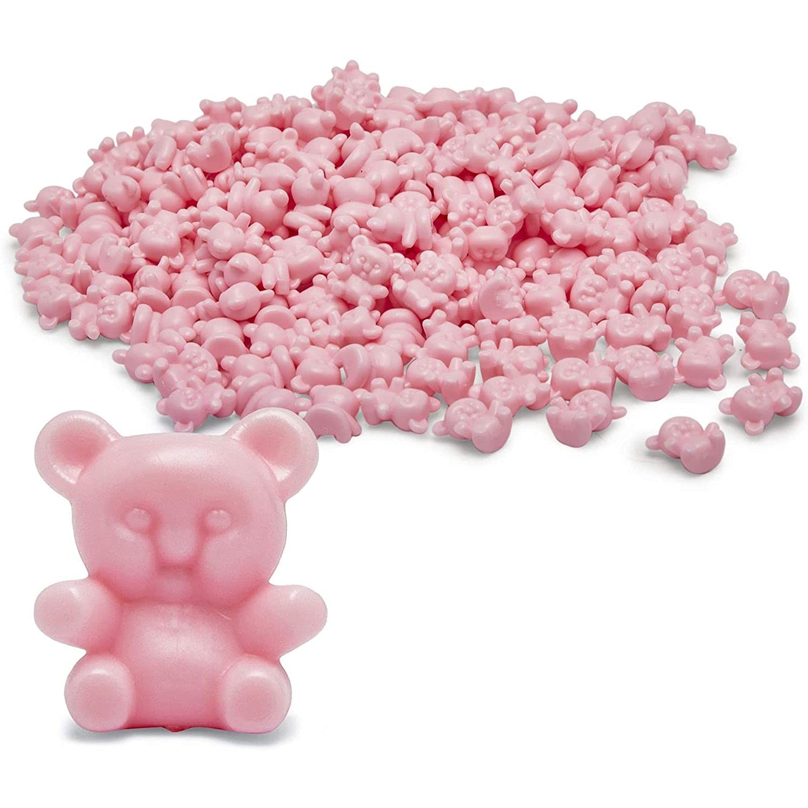 Adorable Pink Mini Teddy Bears for Gender Reveal Party Favors (0.35 x 0.65 x 0.3 in, 180 Pack) - Perfect for Baby Shower Decorations, Gender Announcement Gifts, and Party Giveaways