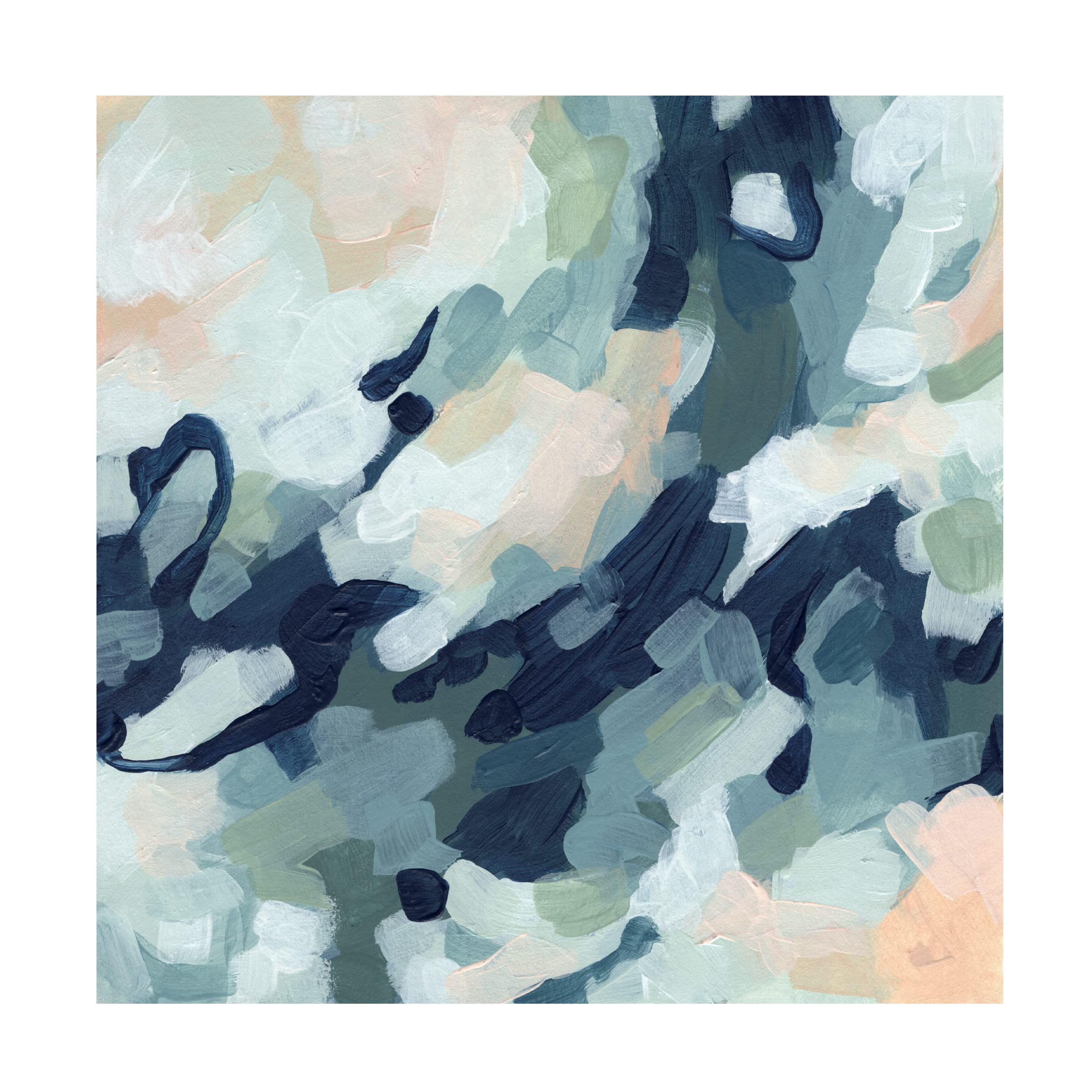 Trademark Fine Art 'Dappled Abstract II' Modern Canvas Wall Art by June Erica Vess - Perfect for Living Room, Bedroom & Office Decor