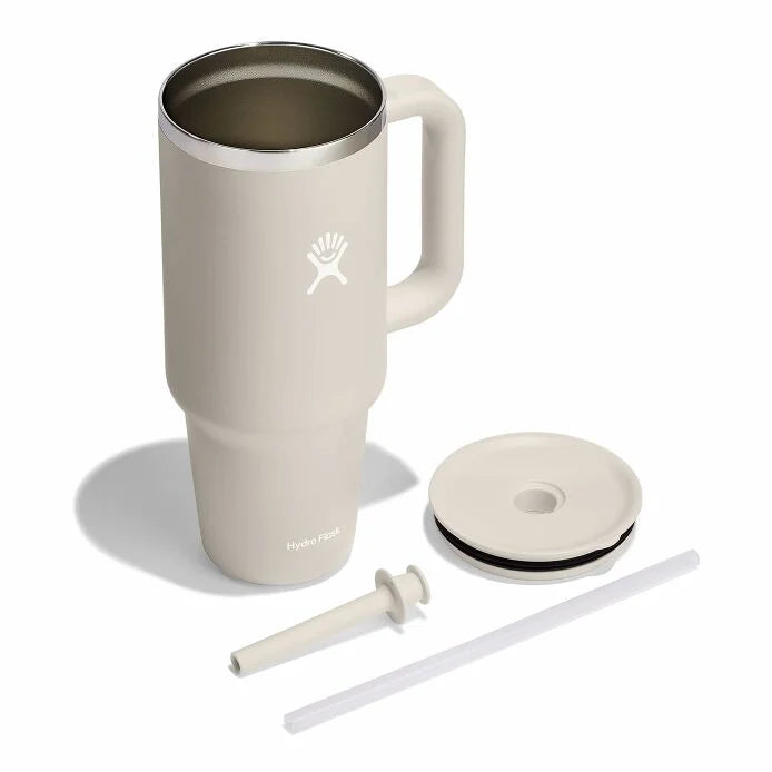 40 oz Insulated Stainless Steel Travel Tumbler with Lid & Straw - Leakproof Hot & Cold Water Bottle for Coffee, Gym, Hiking, Camping and Outdoor Activities