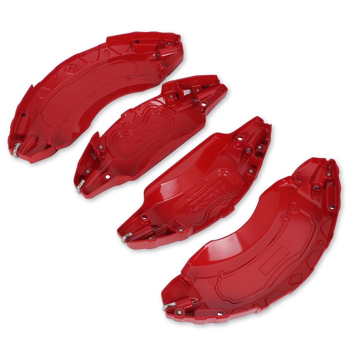 High-Quality Brake Caliper Covers for Toyota Sienna 2018-2024 - Front & Rear Wheel Hub Accessories - Set of 4 Red - Perfect for Car Customization & Performance Enhancement