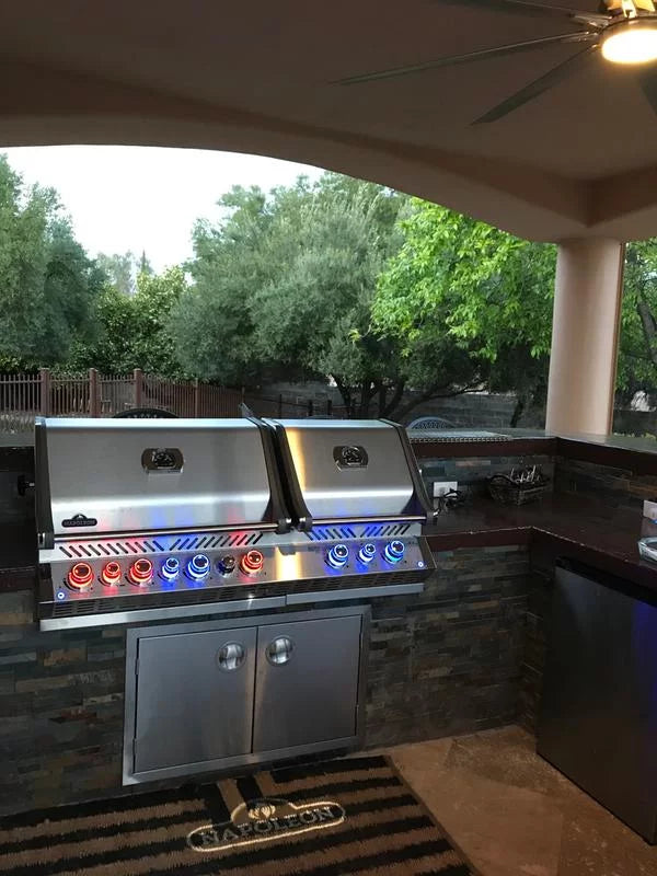 Napoleon Prestige Pro 825 RBI Built-In Natural Gas Grill - Premium Outdoor Cooking for Backyard BBQs, Patio Parties & Family Gatherings