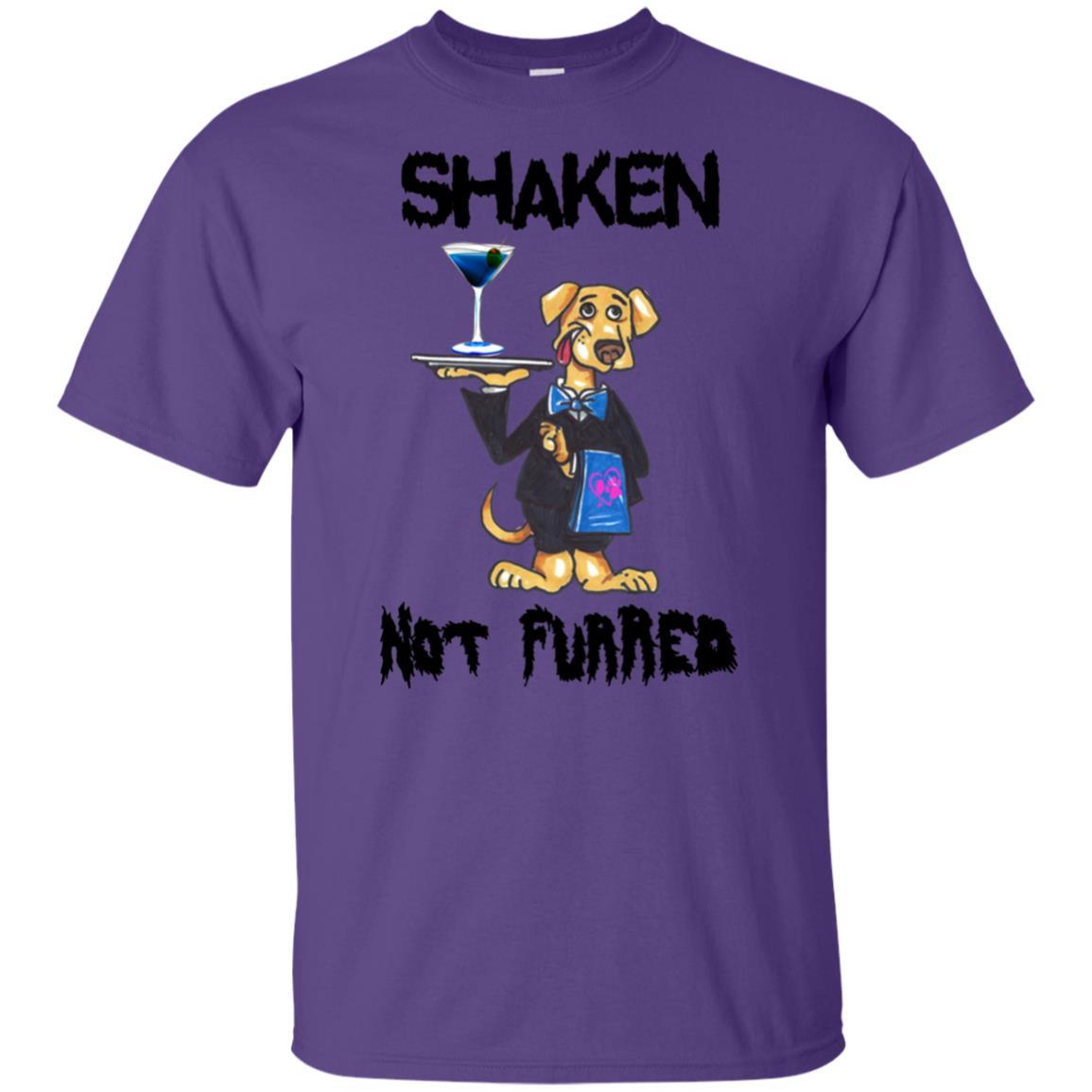 Shaken Not Furred Ultra Soft Cotton T-Shirt for Women | Funny Wine Lover Tee | Perfect for Wine Tasting, Girls Night Out & Casual Wear