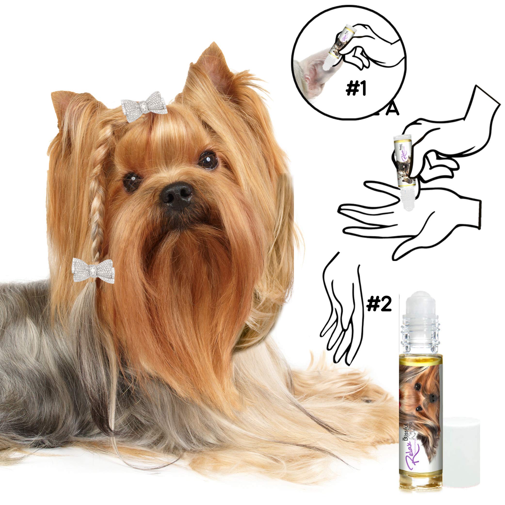 Yorkshire Terrier Relax Roll-On for Dogs - Anxiety Relief & Aromatherapy for Pets at Home