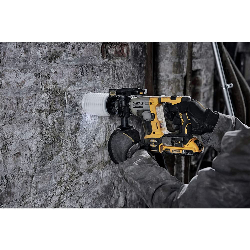DEWALT ATOMIC 20V MAX* Cordless Rotary Hammer Kit (DCH172D2) - Powerful Hammer Drill for Concrete, Masonry & Metal - Perfect for Construction, Renovation & DIY Projects