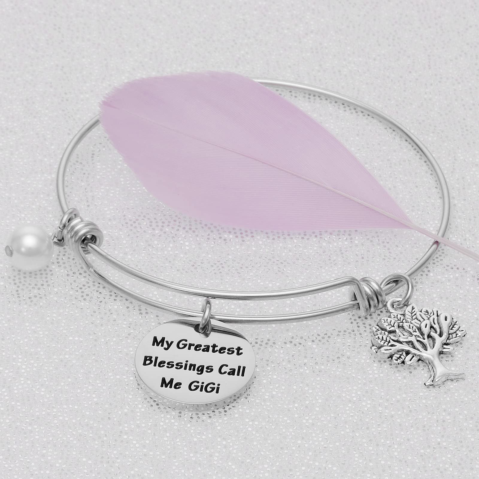 Kivosliviz Gigi Bracelet - Unique Birthday, Christmas & Mother's Day Gift for Grandma Gigi - Perfect for Special Occasions & Heartfelt Moments