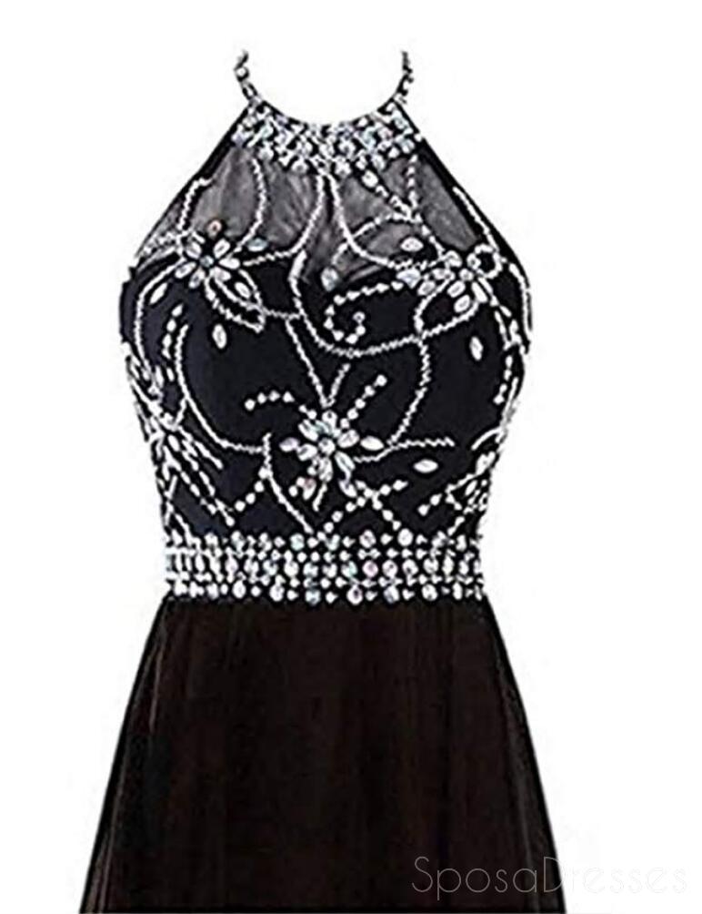 Elegant Halter Beaded Chiffon Ombre Long Evening Prom Dress - Custom Sweet 16 Dresses for Teens - Perfect for Formal Events, Homecoming & Special Occasions - Style 18401