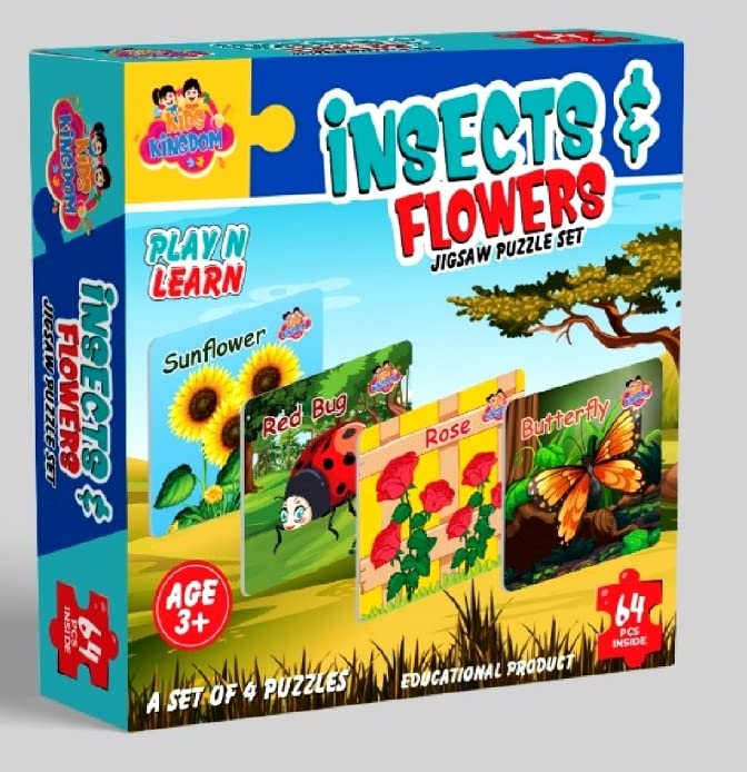 Insects & Flowers - 64pc