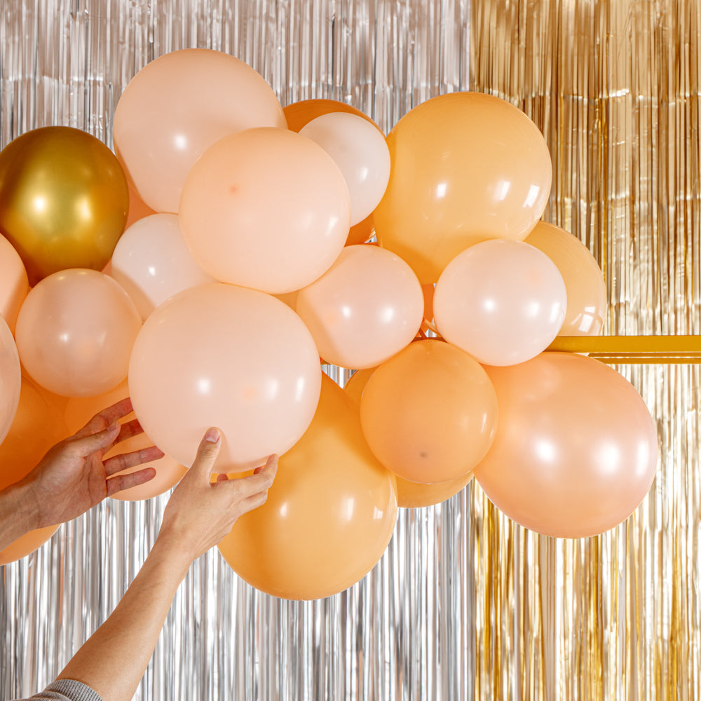 Balloonify Coral, White & Gold Balloon Arch Garland Kit - 129 Pieces Premium Party Decor for Weddings, Birthdays & Baby Showers - 1 Count Box