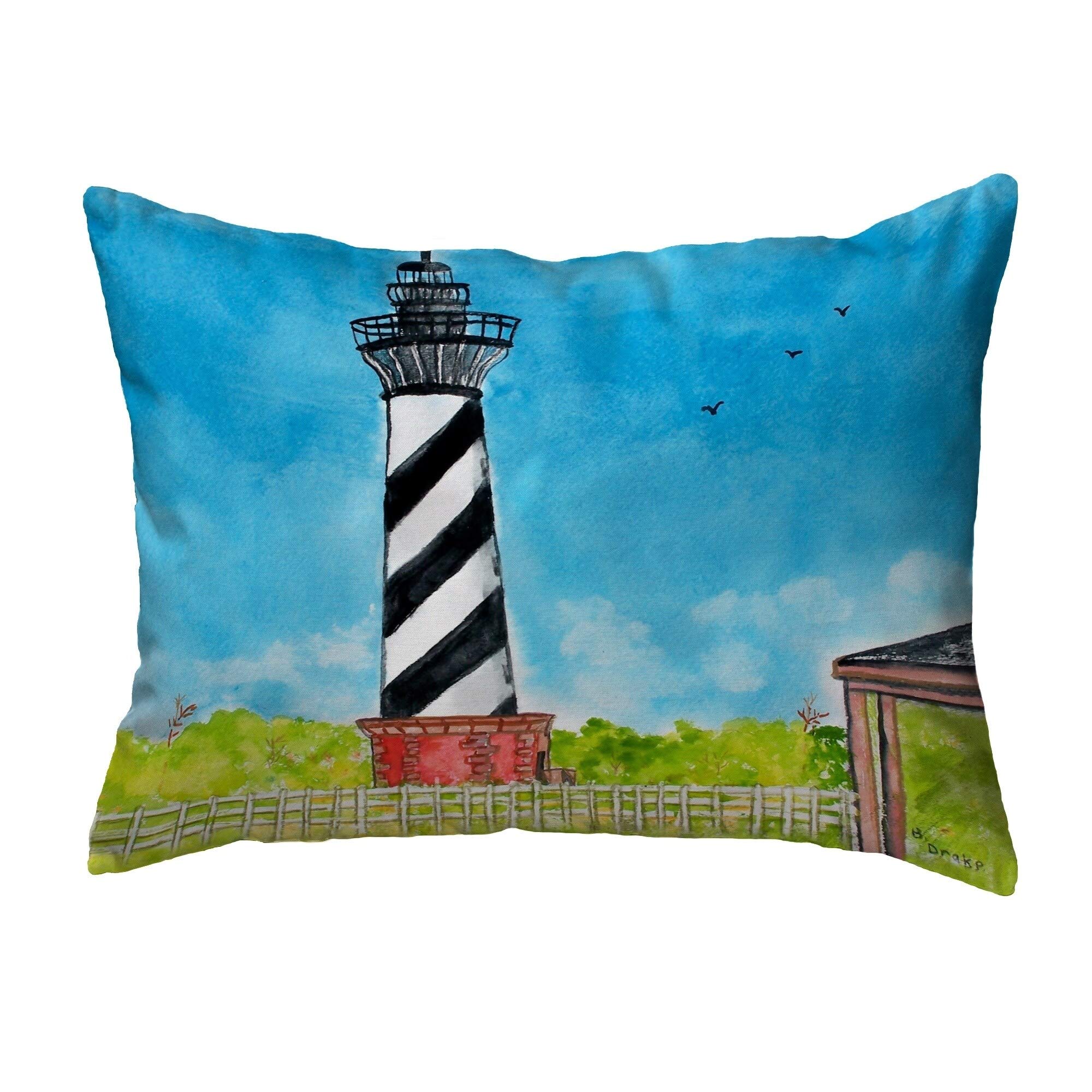 Betsy Drake KS1068 Decorative Throw Pillow 11x14 Inches - Multi-Color Accent Cushion for Sofa, Bed, and Living Room Decor