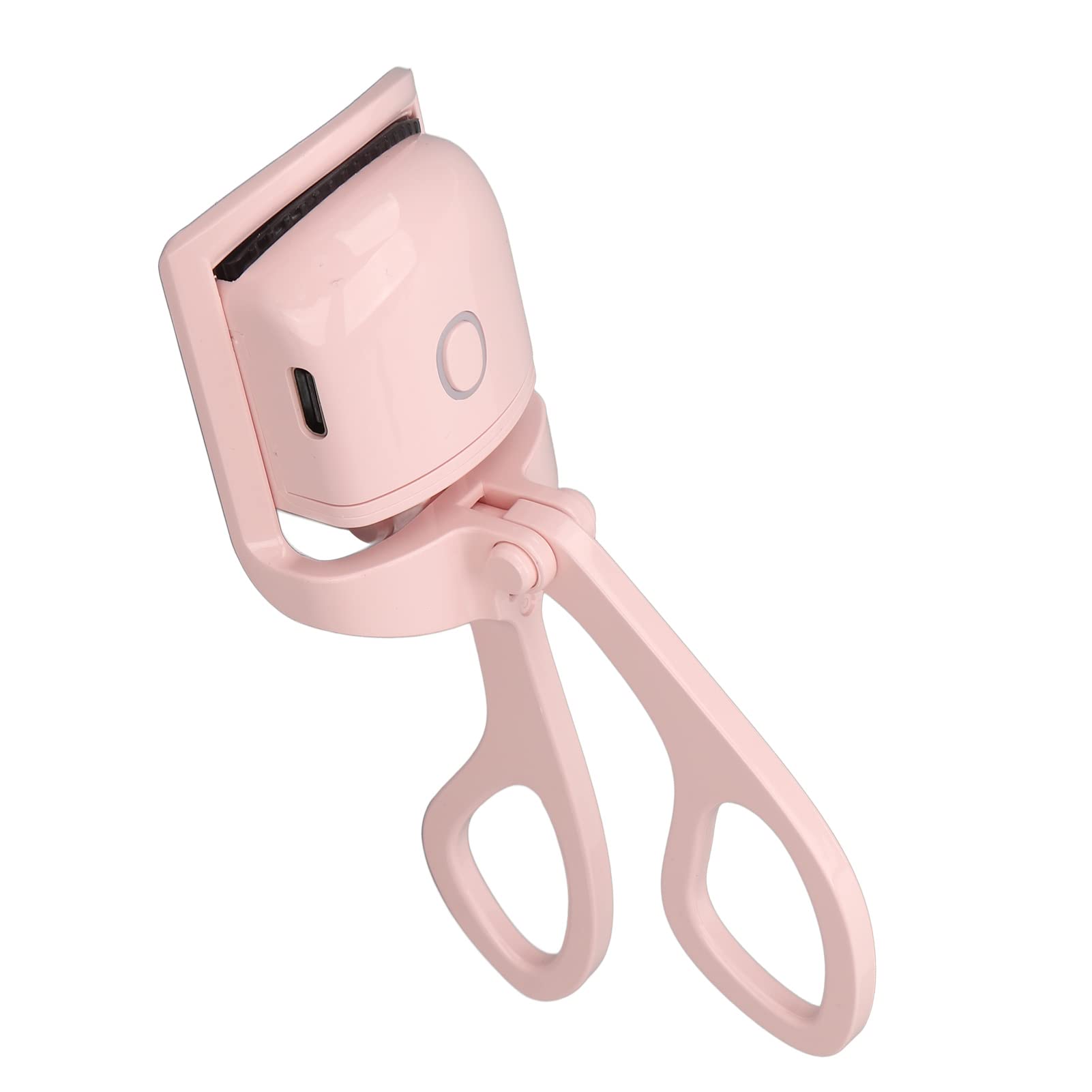Rechargeable Electric Heated Eyelash Curler - Portable & Ergonomic Design with 3 Temperature Settings, Safe for Daily Use | Perfect Travel Essential for Women & Girls (Pink) | Great for Home, Office & On-the-Go Makeup Routine