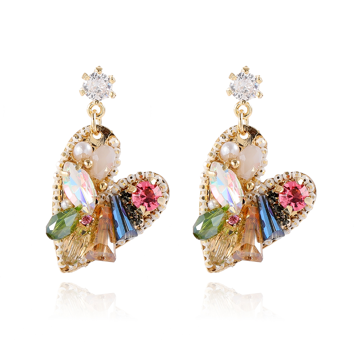 SLODEN Pink Heart Drop Earrings for Women - Elegant Summer Fashion Jewelry Gift for Girlfriend, Wife, Daughter | Perfect for Date Night, Parties, Weddings & Everyday Wear