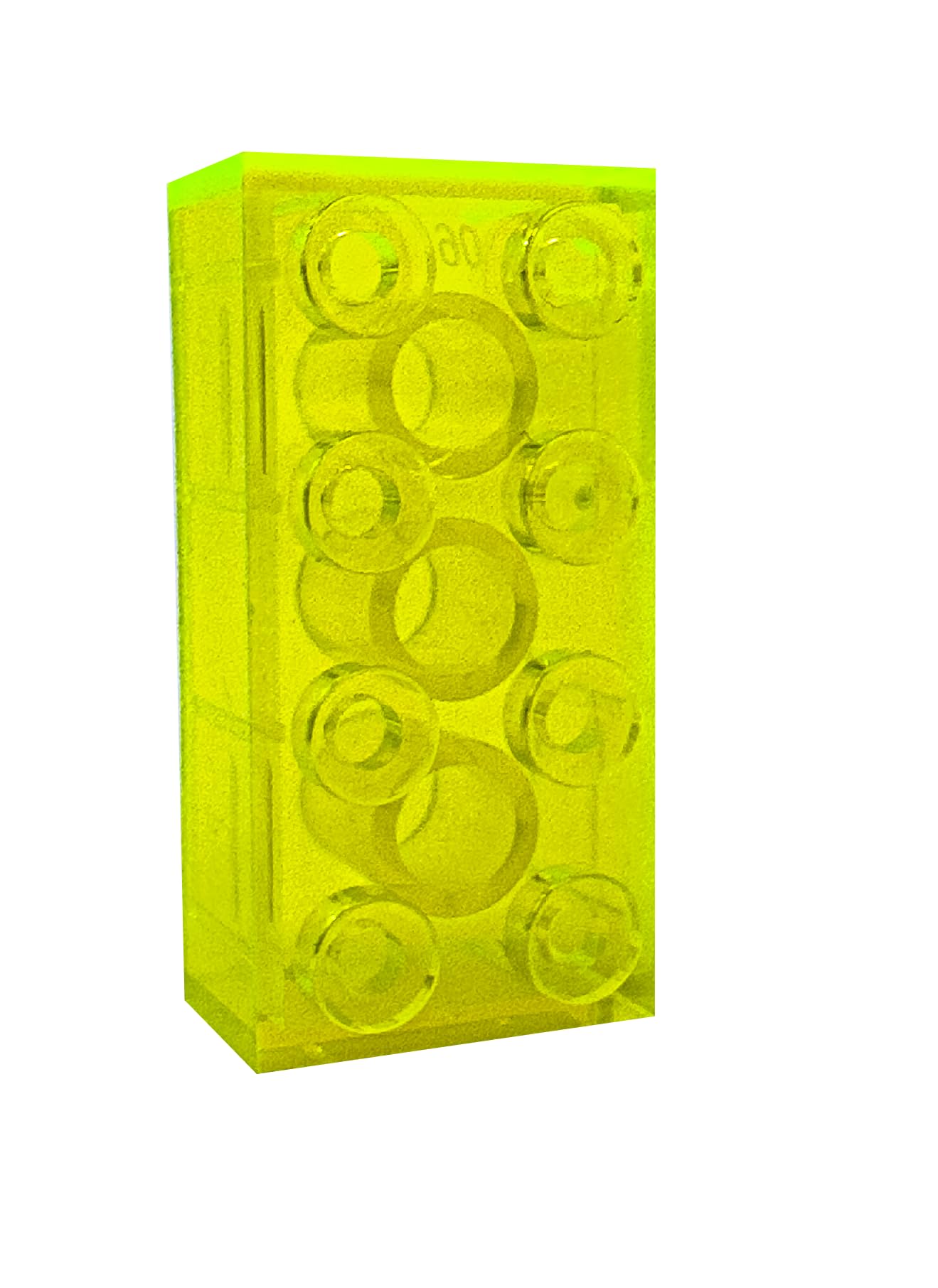 2x4 Transparent Yellow 100 PCS Classic Building Bricks - STEM Educational Toys for Kids, Creative Construction Blocks for Boys & Girls - Perfect for Classroom Learning, City Building & Creative Play